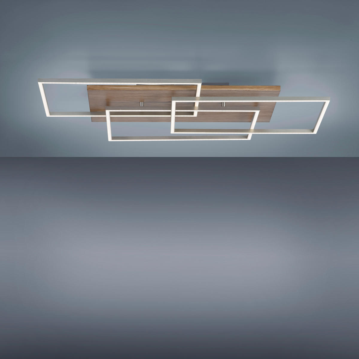 STROPNÍ LED SVÍTIDLO, 82/50 cm  - Lifestyle, kov/dřevo (82/50cm)