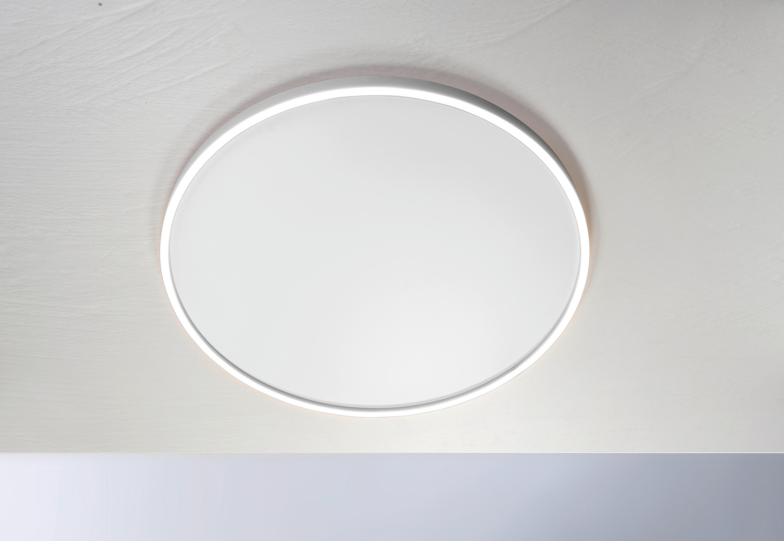 LED-DECKENLEUCHTE 80/4 cm    - Alufarben/Weiß, Basics, Metall (80/4cm) - BOPP