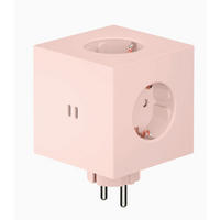 STECKDOSENWÜRFEL - Altrosa, Basics, Kunststoff (7,6/7,6/11,3cm) - AVOLT