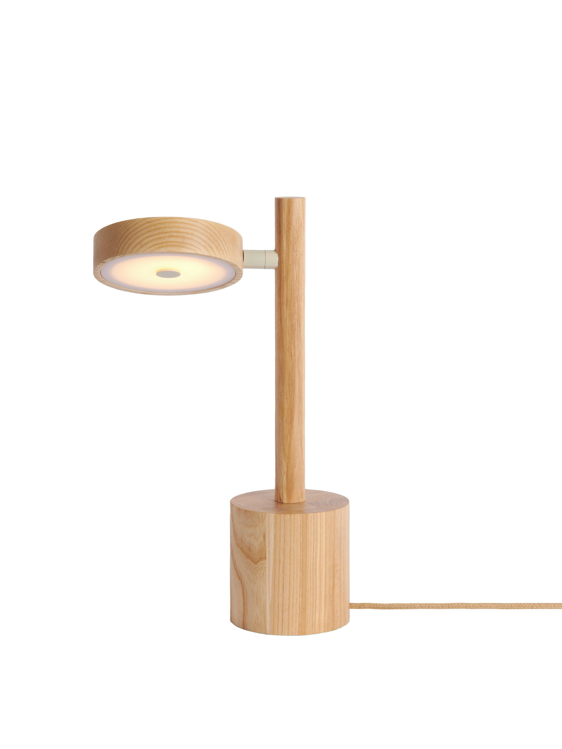 TISCHLEUCHTE Good & Mojo 21/21/35 cm  - Eschefarben/Weiß, Trend, Holz (21/21/35cm) - Good & Mojo