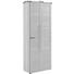 GARDEROBENSCHRANK - Chromfarben/Eichefarben, LIFESTYLE, Holz/Holzwerkstoff (73/194/38cm) - Novel