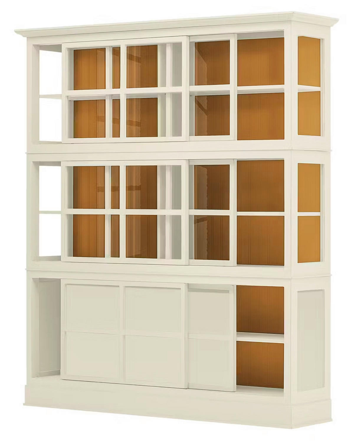 HIGHBOARD UrbanClass  in 190,5/219,5/49 cm  - Weiß, LIFESTYLE, Glas/Holz (190,5/219,5/49cm) - Livetastic