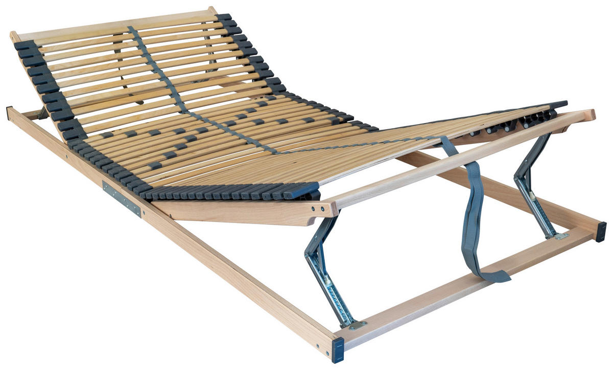 LATTENROST 90/200 cm Kopfteil, Fußteil, Mittelzone verstellbar, Birke  - Birkefarben, Basics, Holz (90/200cm) - Boxxx