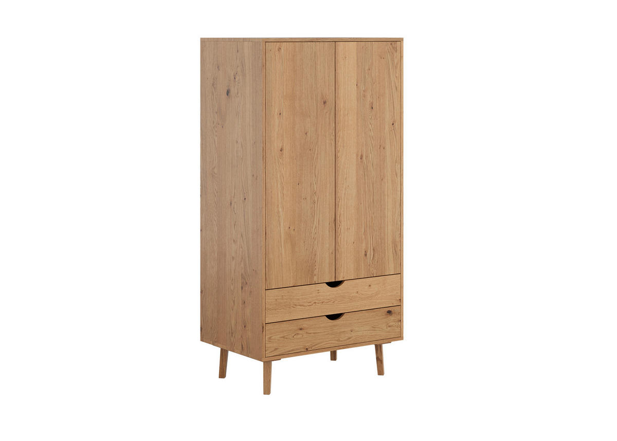 SKRIŇA S OTOČNÝMI DVERAMI, dub, farba duba, 90/180/60 cm - farba duba, Modern, drevo (90/180/60cm) - Livetastic