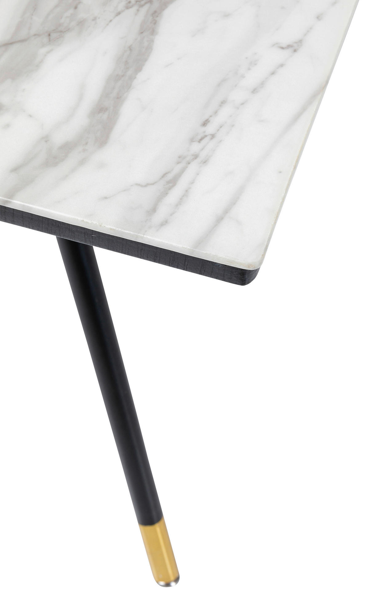 ESSTISCH in Metall, Glas, Holzwerkstoff 160/90/75 cm  - Messingfarben/Schwarz, LIFESTYLE, Glas/Holzwerkstoff (160/90/75cm) - Kare-Design