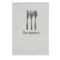 KUHINJSKA KRPA  BON APPETITE  50/70 cm       bela  - bela, Konvencionalno, tekstil (50/70cm)