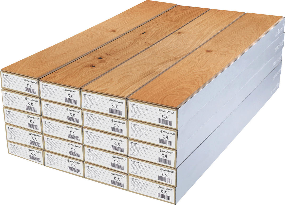 SCHLOSSDIELE Eiche rustikal  per  m² - Eichefarben, LIFESTYLE, Holz (238/23,3/1,3cm) - Waldwelt