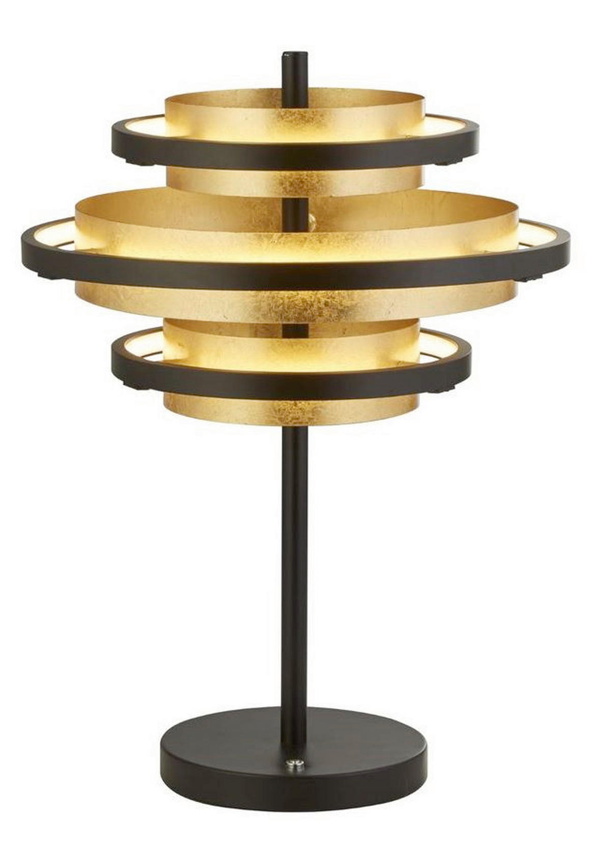 LED-TISCHLEUCHTE 32/43.5 cm   - Schwarz, Basics, Metall (32/43.5cm)