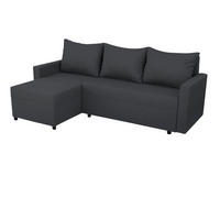 GARNITURA ZA DNEVNU SOBU tamnosiva  - tamnosiva, Moderno, tekstil (212/131cm) - Ti'me