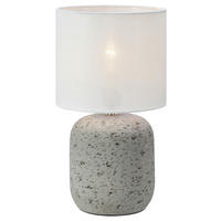 TISCHLEUCHTE Skandinavisch, Modern 18/33 cm  - Hellgrau, Basics, Stein (18/33cm) - Markslöjd