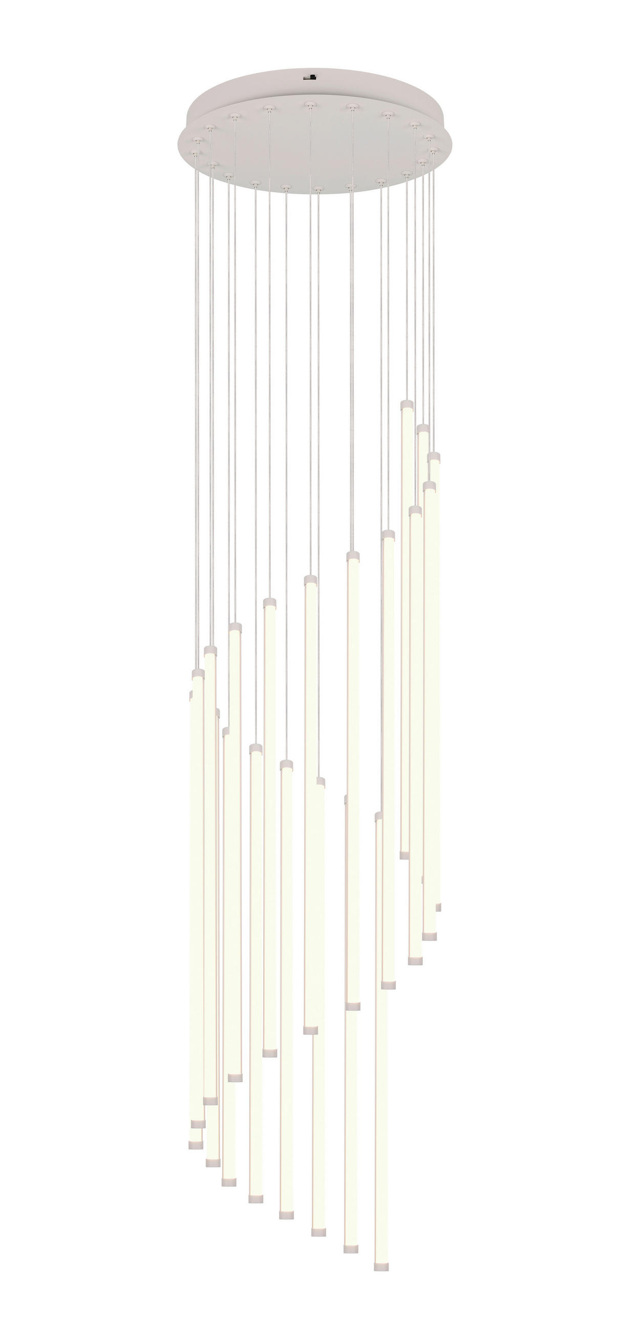 LED FÜGGESZTÉK - fehér/szürke, Basics, műanyag/fém (37/300cm)