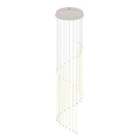 LED FÜGGESZTÉK - fehér/szürke, Basics, műanyag/fém (37/300cm)
