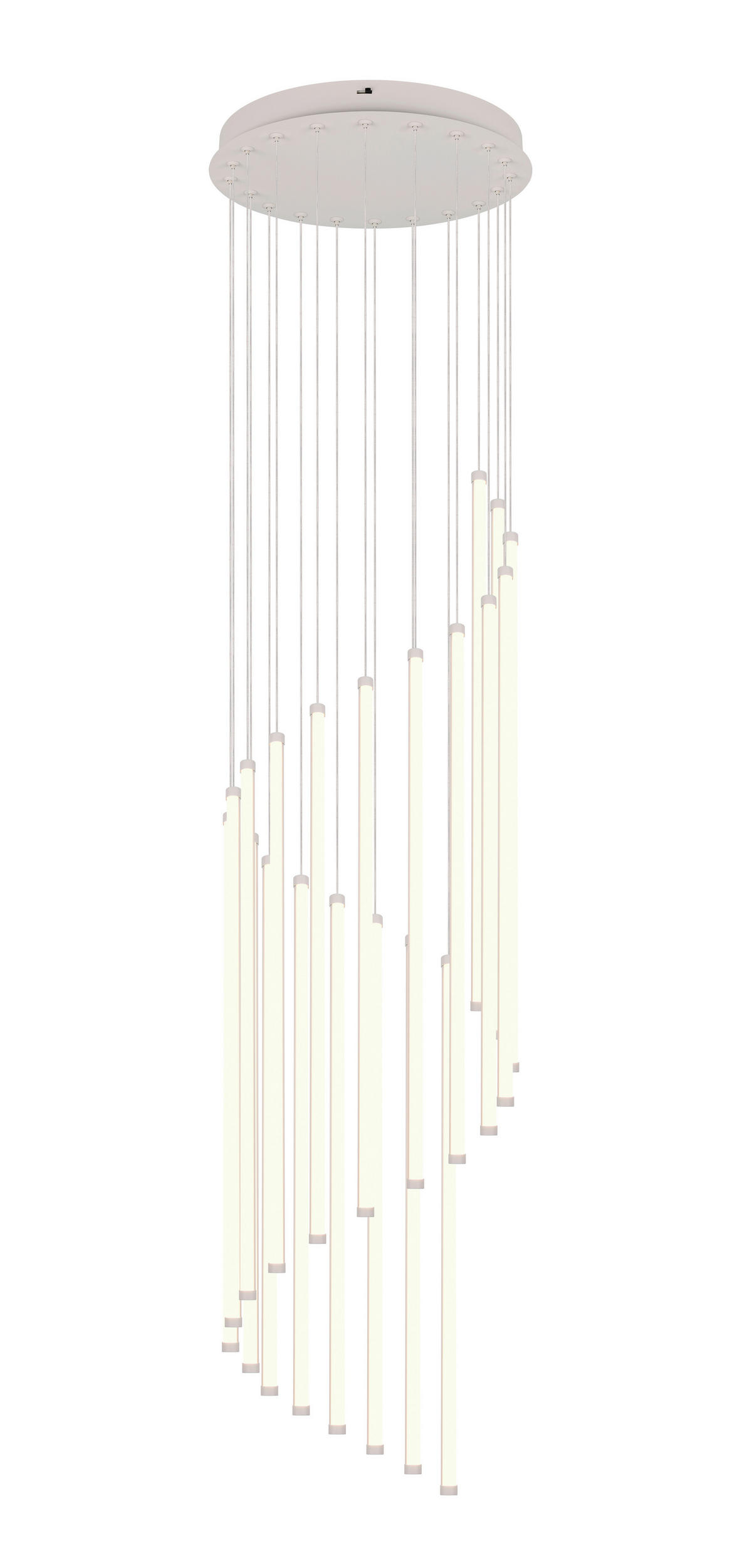 LED FÜGGESZTÉK - fehér/szürke, Basics, műanyag/fém (37/300cm)