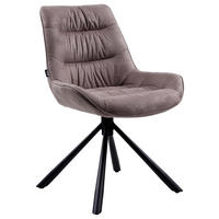 ŽIDLE, šedohnědá - černá/šedohnědá, Design, kov/textil (57/84/63cm) - Hom`in