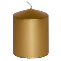 STUMPENKERZE  - Goldfarben, KONVENTIONELL (7,7cm)