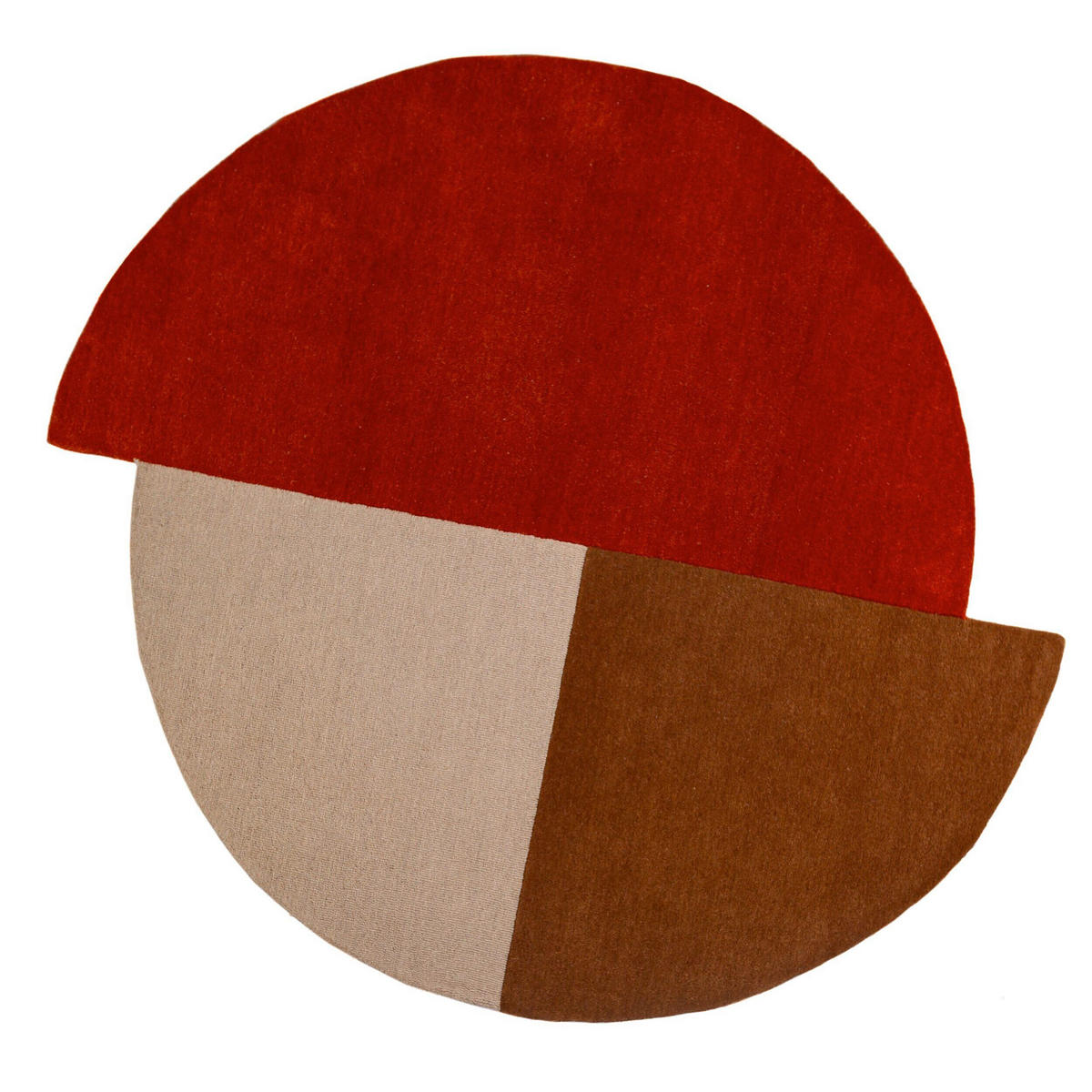 WOLLTEPPICH 200/200 cm Rostfarben  - Rostfarben, MODERN, Textil (200/200cm) - Xora