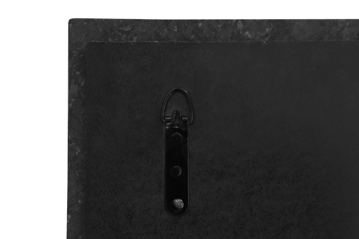 NÁSTENNÉ ZRKADLO 41/41/2 cm  - čierna/zlatá, Basics, kompozitné drevo/kameň (41/41/2cm) - MID.YOU