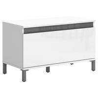GARDEROBENBANK 80/48/38 cm  - Weiss/Anthrazit, Design, Holzwerkstoff/Kunststoff (80/48/38cm) - Xora