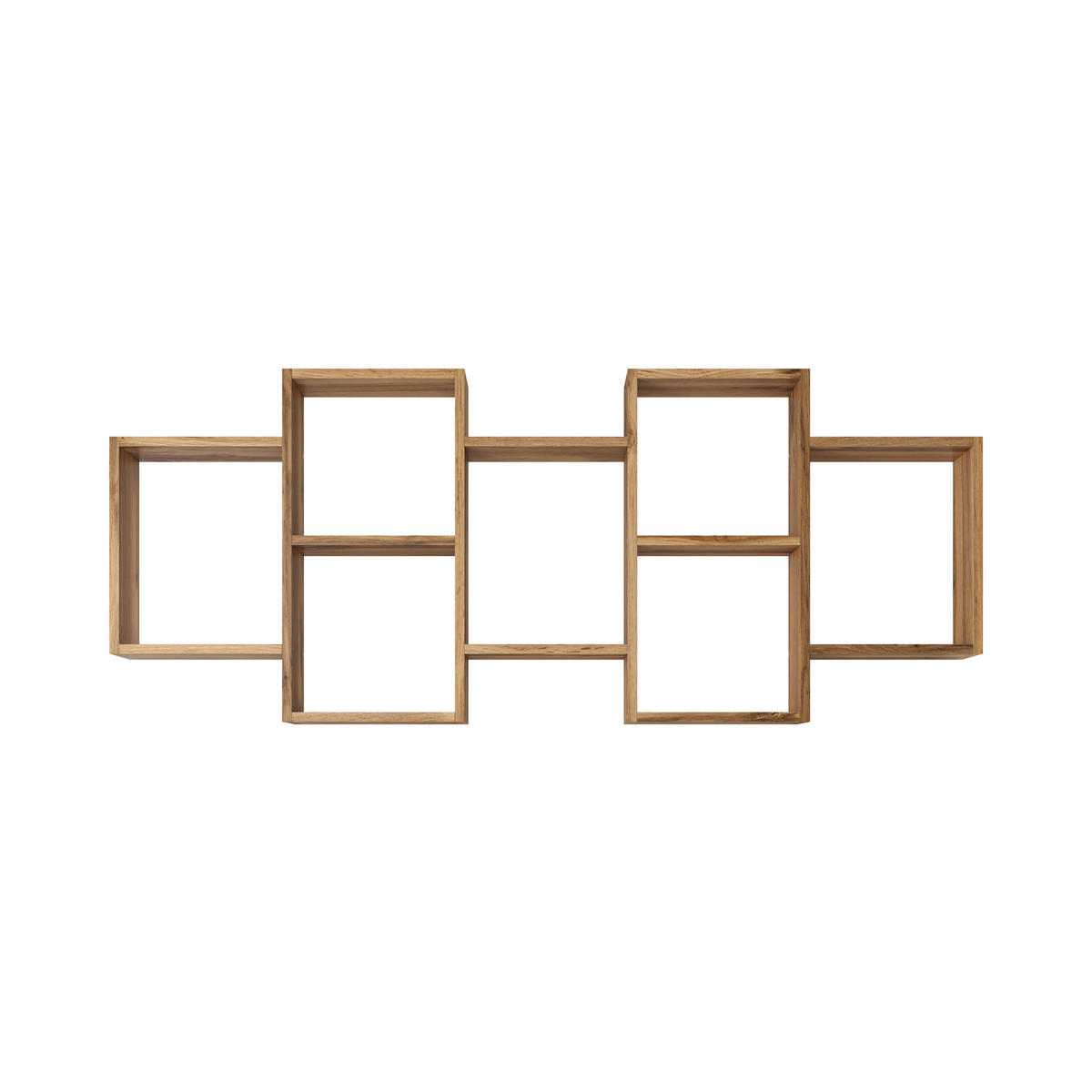 Wandregal Trio 160,8/65/18 cm hrast wotan  - hrast wotan, Basics, leseni material (160,8/65/18cm)