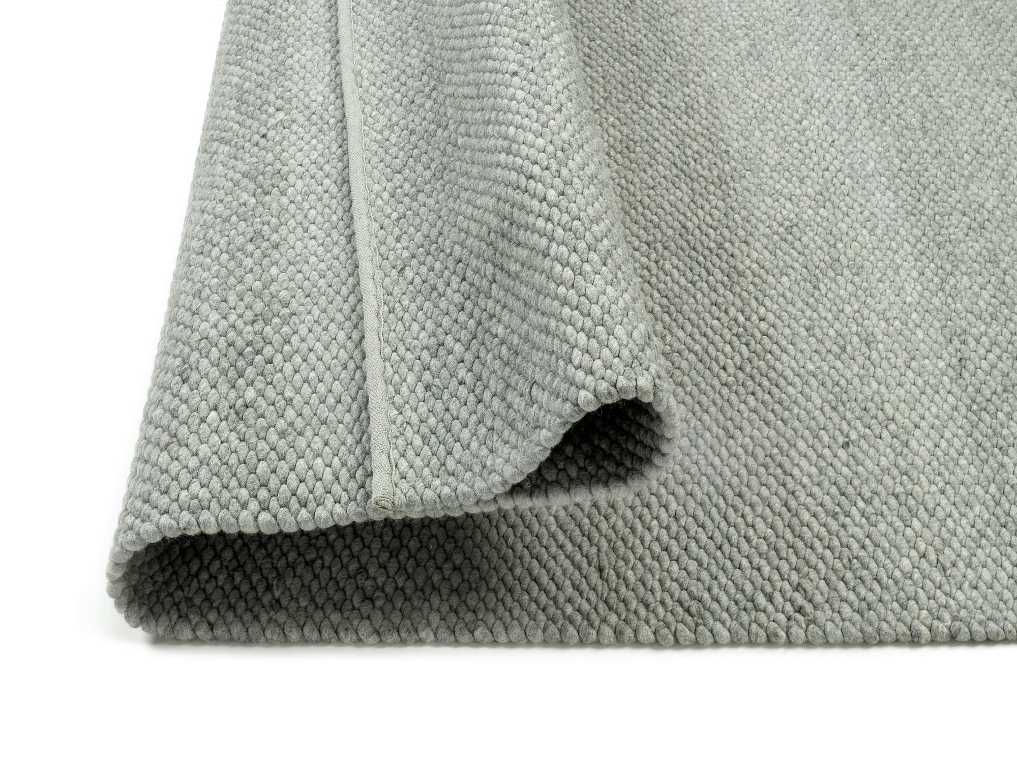 Thumbnail - Linea Natura Handwebteppich, Grün, Textil, Uni, rechteckig, 80x150 cm, für Fußbodenheizung geeignet, Teppiche & Böden, T...