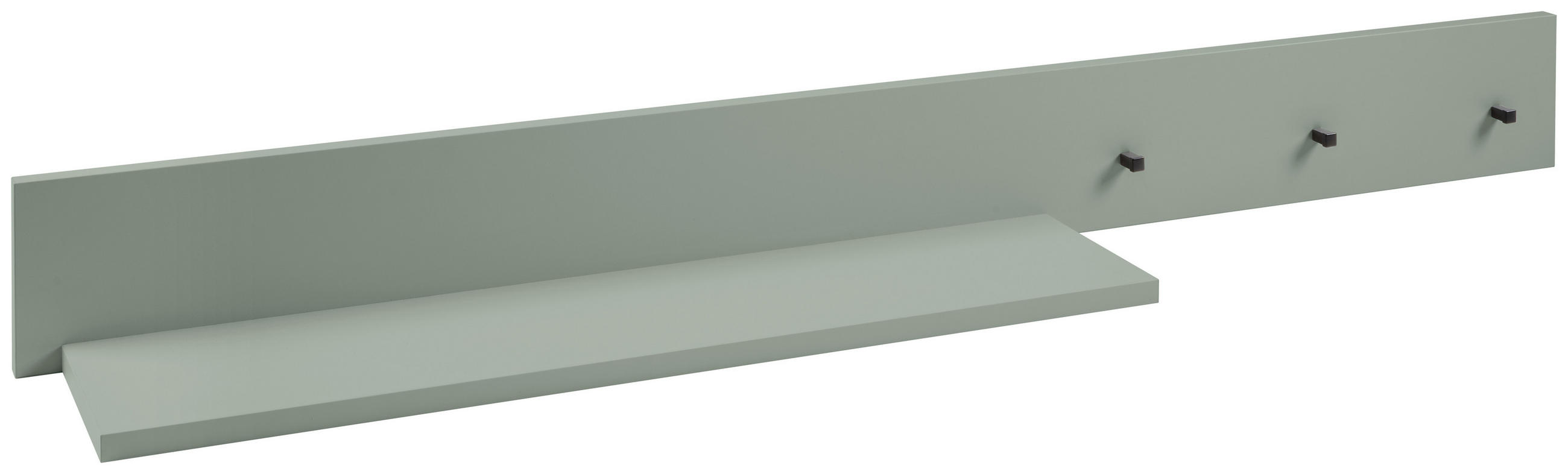 FALIPOLC MIA  - antracit/zöld, Basics, faalapú anyag/fém (136/14/20cm) - Jimmylee