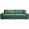 BIGSOFA Cord Dunkelgrün  - Dunkelgrün/Schwarz, MODERN, Kunststoff/Textil (278/93/112cm) - Carryhome