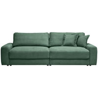 BIGSOFA in Cord Dunkelgrün  - Dunkelgrün/Schwarz, Modern, Kunststoff/Textil (278/93/112cm) - Carryhome