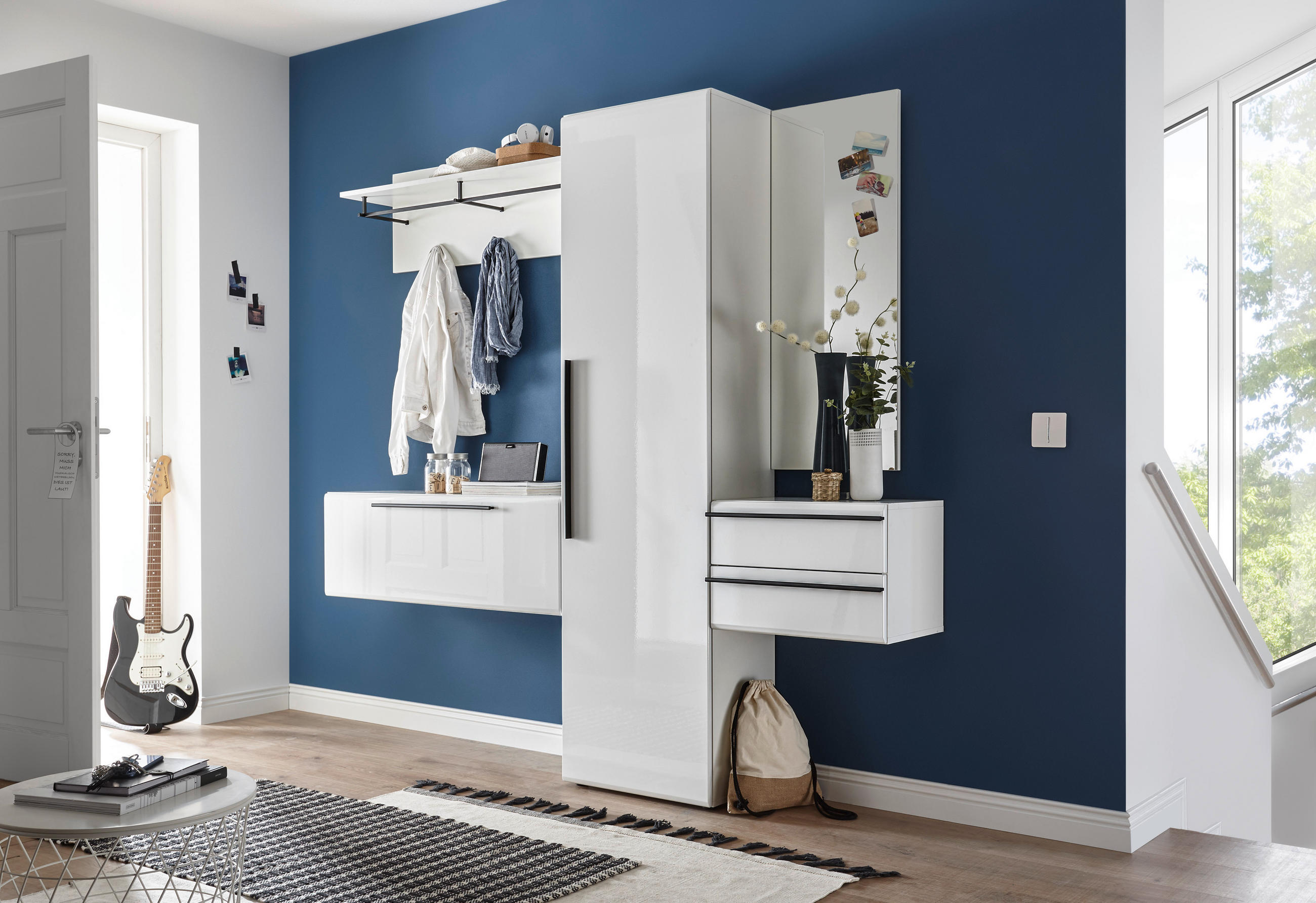 GARDEROBE Weiß - Weiß, Design (208/197/35cm) - Livetastic