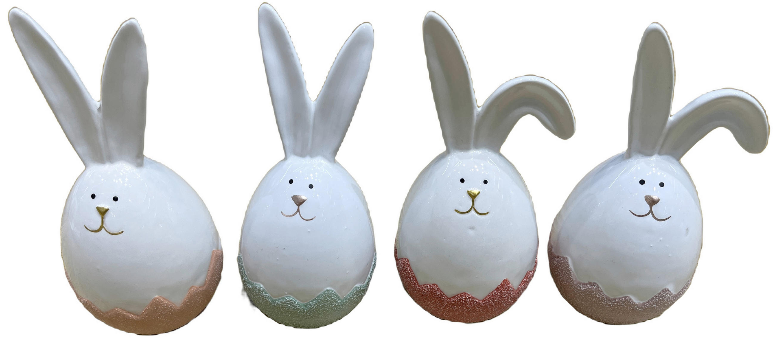 DEKOHASE - Blau/Gelb, LIFESTYLE, Keramik (7,5/15,5cm)