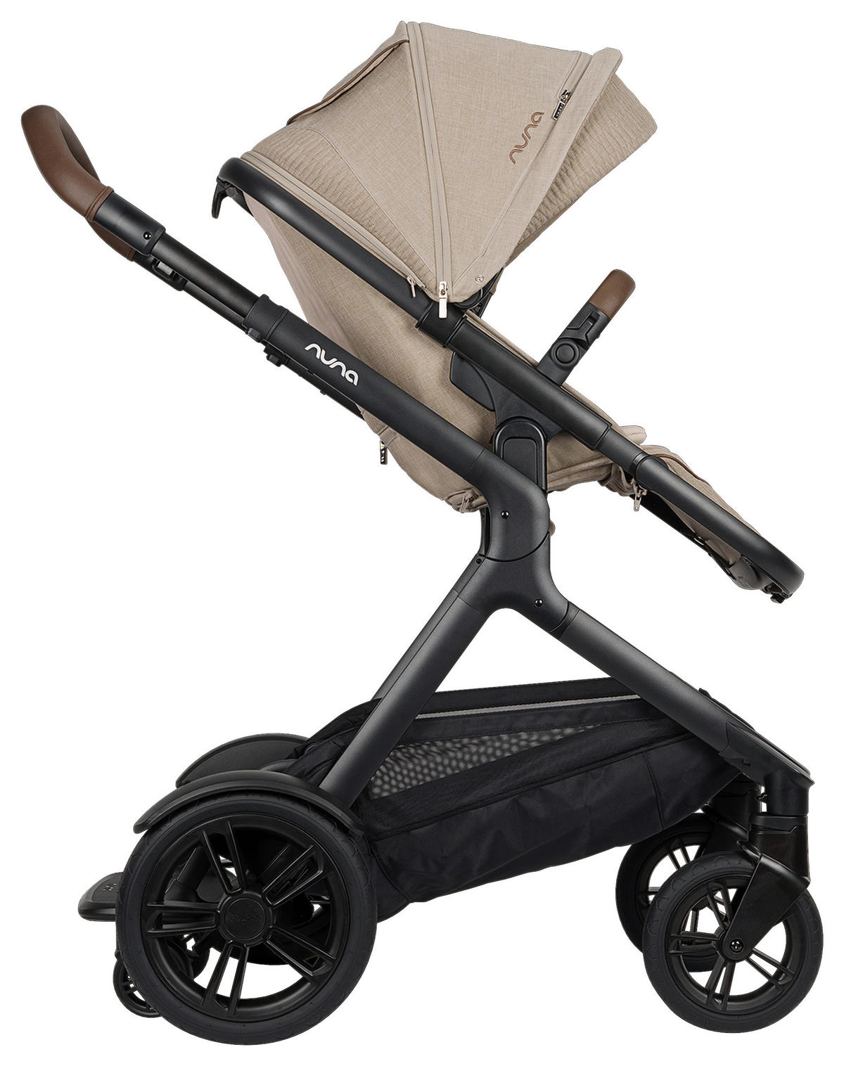 KINDERWAGENSET TRIV lx  - Sandfarben/Schwarz, Basics, Kunststoff/Metall (58/109/93,5cm) - Nuna