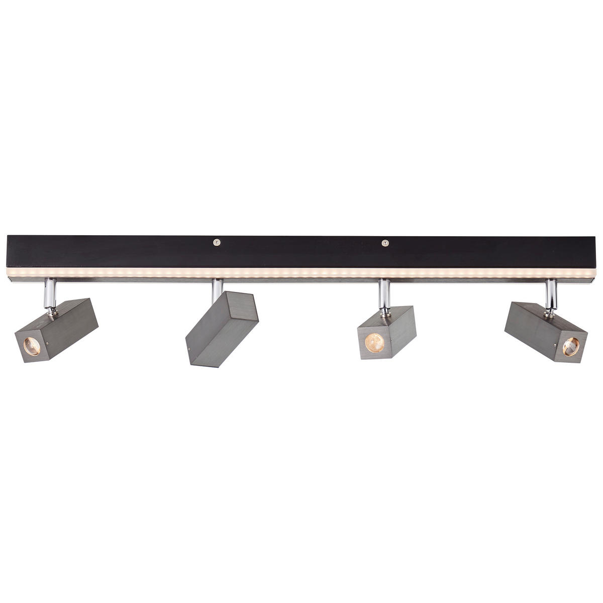 LED-STRAHLER 60/9,8/5 cm   - Schwarz/Alufarben, Design, Metall (60/9,8/5cm) - Brilliant