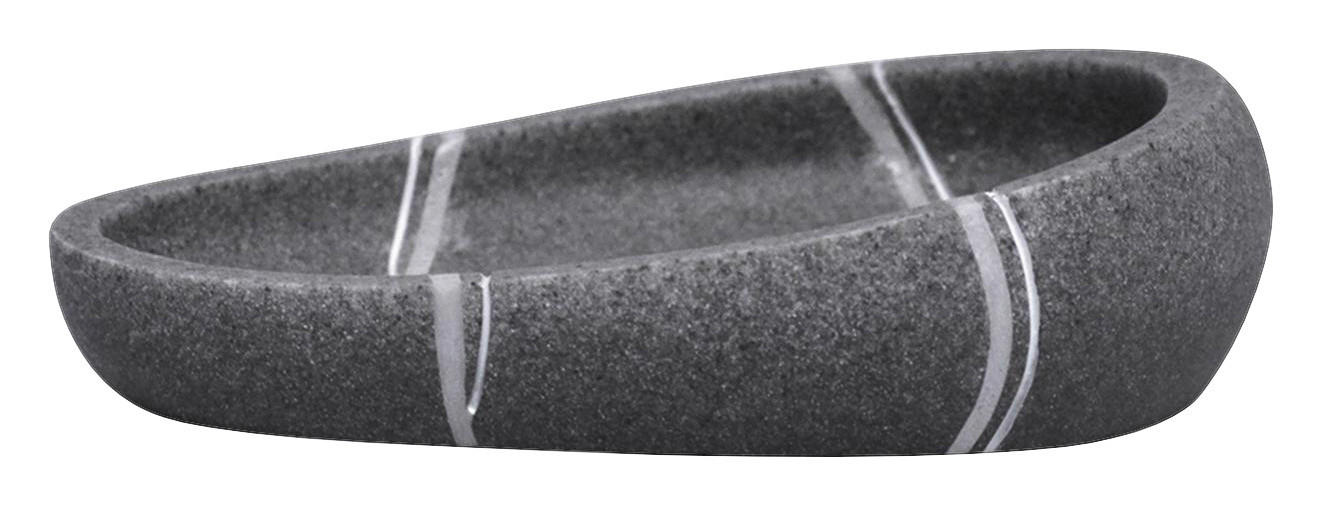MISKA NA MYDLO sivá - sivá, Basics, plast (9,9/4/12,7cm) - Sadena