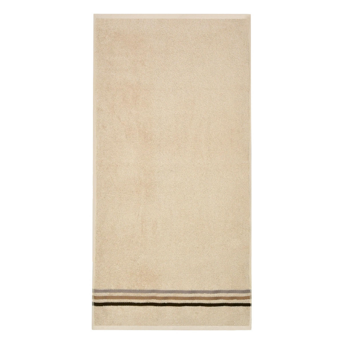 DUSCHTUCHSET Sandfarben 2-teilig  - Sandfarben, Basics, Textil (70/140cm)