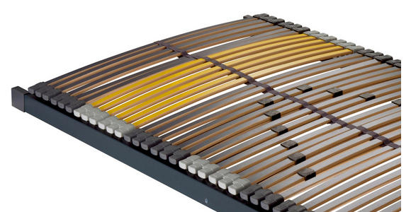 LATTENROST 80/200 cm - Anthrazit/Gelb, Basics, Holz/Kunststoff (80/200cm) - Novel