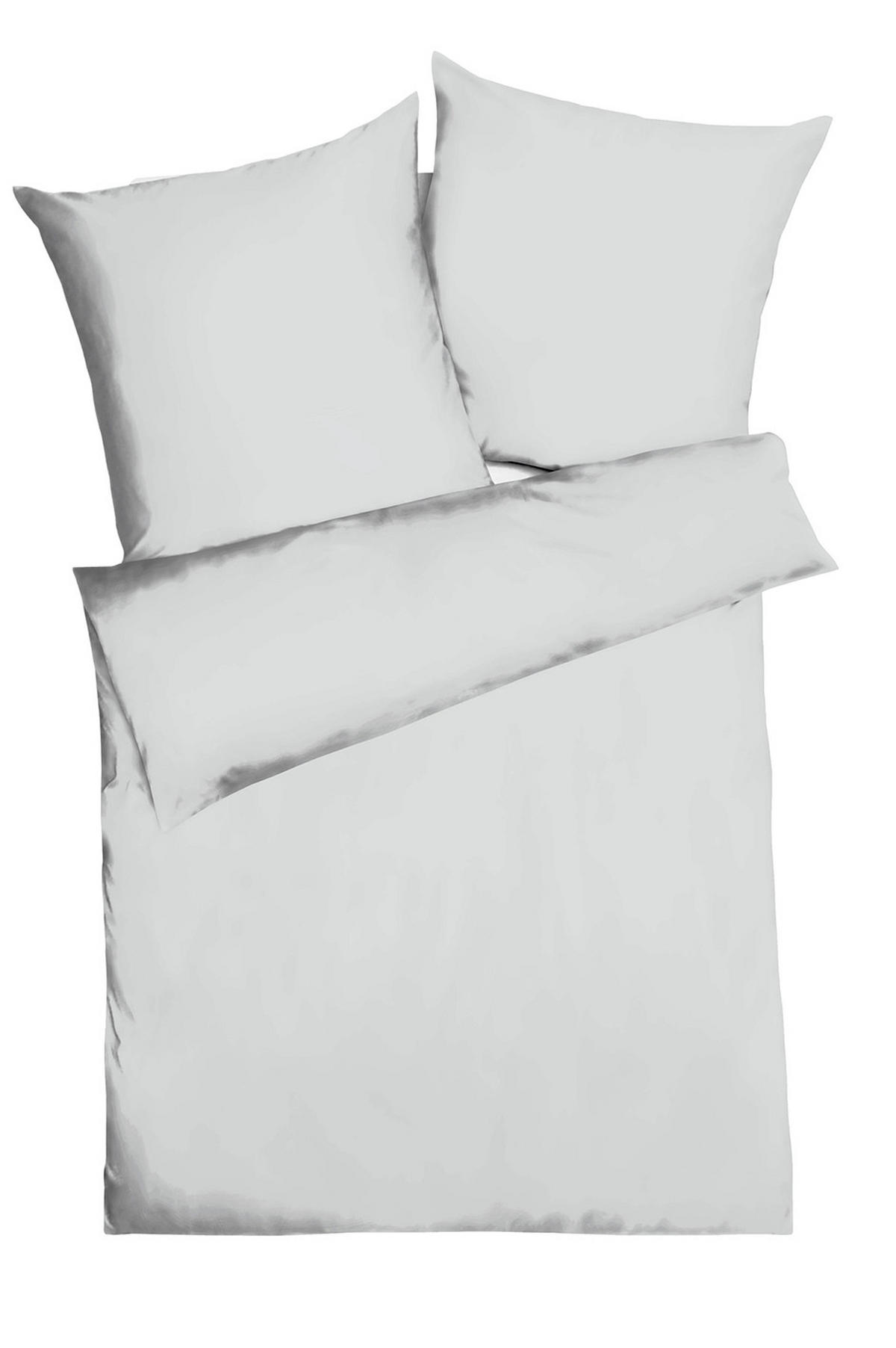 POSTELJNINA UNI 200/200 cm saten svetlo siva  - svetlo siva, Basics, tekstil (200/200cm) - Kaeppel