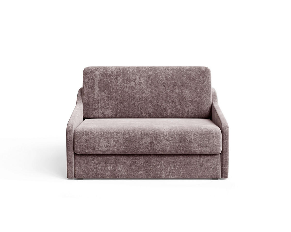 SCHLAFSOFA Bordeaux  - Bordeaux/Schwarz, Design, Kunststoff/Textil (136/86/113cm) - MID.YOU