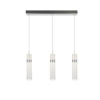 LED-HÄNGELEUCHTE Ambiente 120/60/6 cm  - Chromfarben, Design, Kunststoff (120/60/6cm)