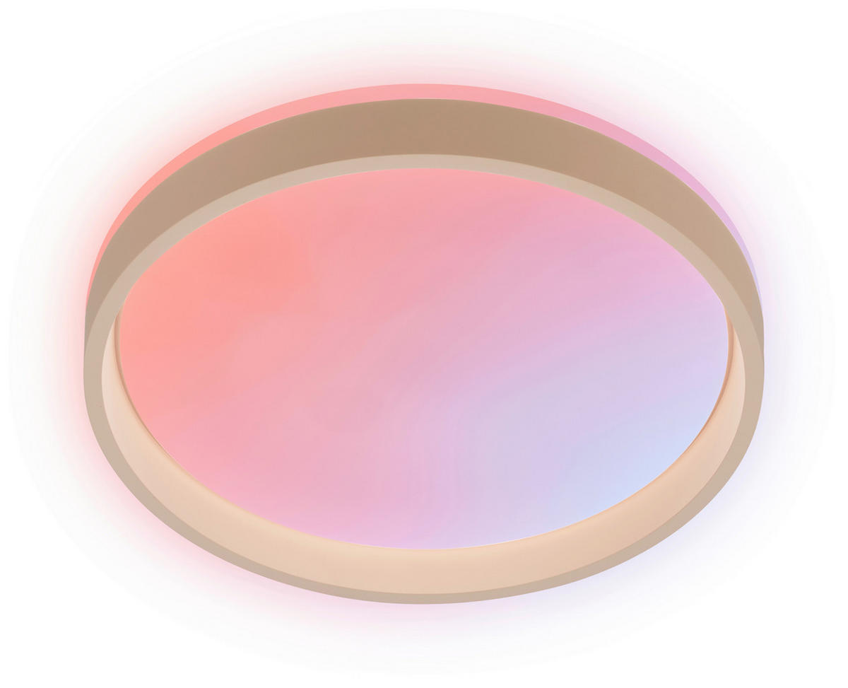 LED-DECKENLEUCHTE Aurie Glow 39/8 cm   - Beige, KONVENTIONELL, Kunststoff (39/8cm) - Briloner