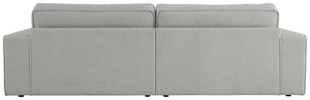 3-SITS SOFFA i ljusgrå  - ljusgrå/svart, Klassisk, metall/trä (246/78/111cm) - Novel