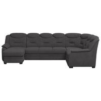 WOHNLANDSCHAFT Anthrazit Mikrofaser  - Anthrazit/Schwarz, Basics, Kunststoff/Textil (330/99/211cm) - MID.YOU