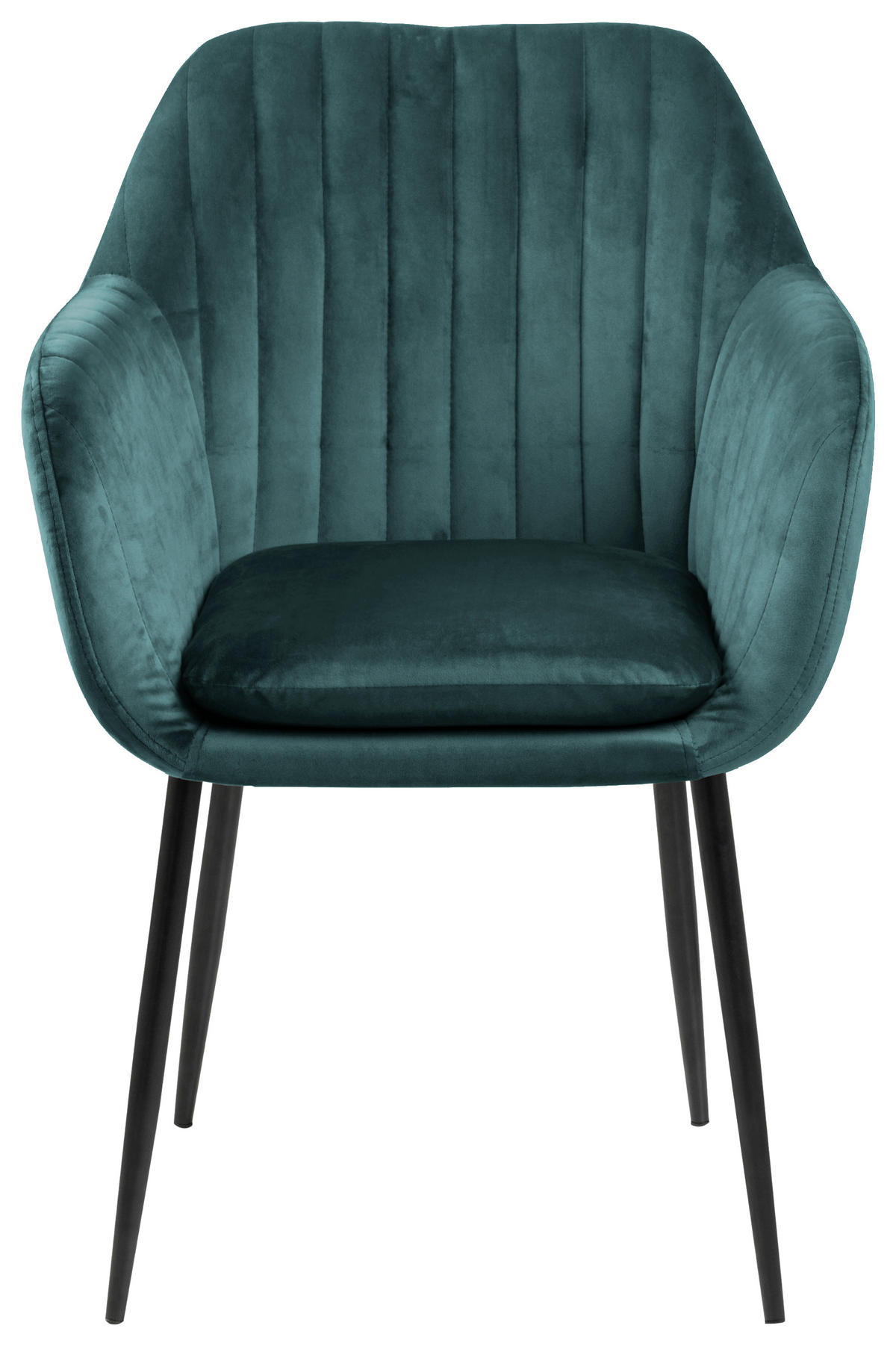 ŽIDLE S PODRUČKAMI, velur, černá, tmavě zelená - černá/tmavě zelená, Trend, kov/textil (57/83/59cm) - Ambia Home