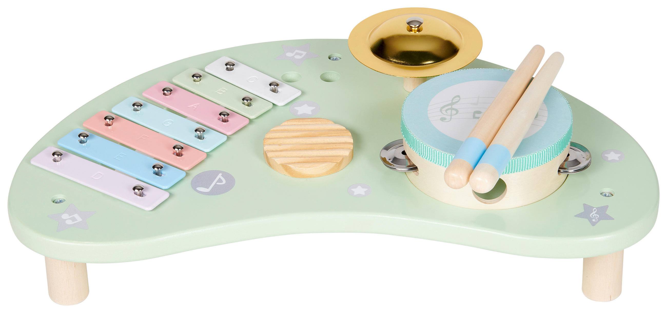 MUSIKSET - Multicolor, Trend, Holz/Metall (39/21,5/12,2cm) - My Baby Lou