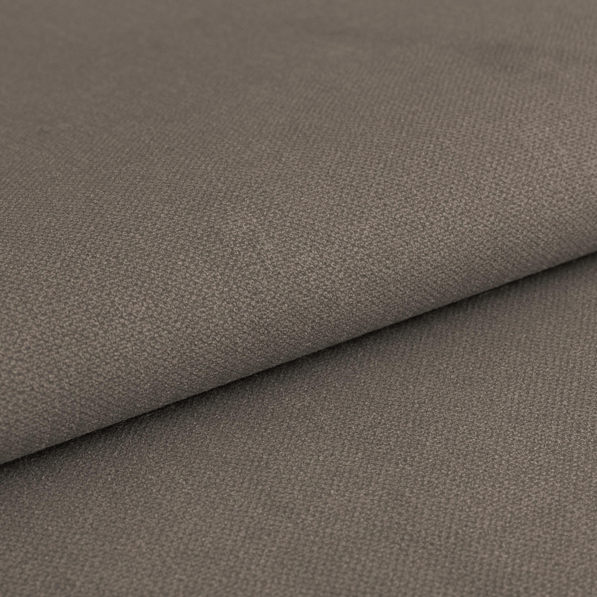 ECKSOFA TURIN Graubraun Mikrofaser, Struktur Rückenkissen, Bettkasten  - Graubraun/Schwarz, Trend, Textil/Metall (239/160cm) - MID.YOU