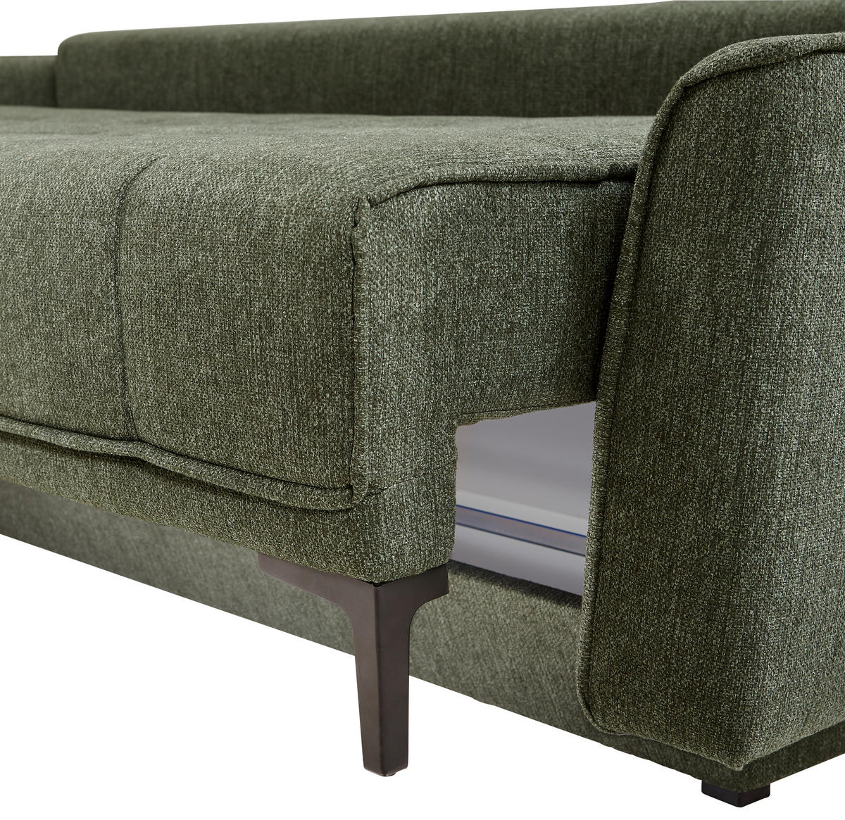 BÄDDSOFFA i flatväv grön  - grön/svart, Design, textil (235/70/108cm) - Livetastic