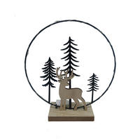 DEKORENTIER - Schwarz/Naturfarben, LIFESTYLE, Holzwerkstoff/Metall (20/21/6cm) - X-Mas