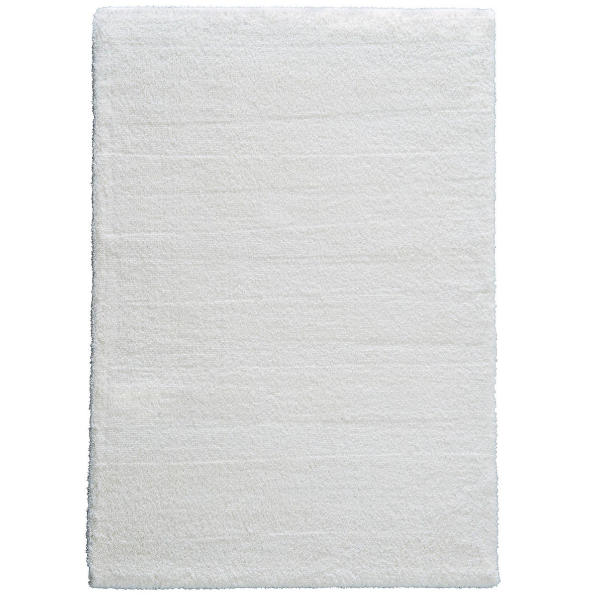 HOCHFLORTEPPICH 133/190 cm New Livorno Weiß  - Weiß, KONVENTIONELL, Textil (133/190cm) - Novel