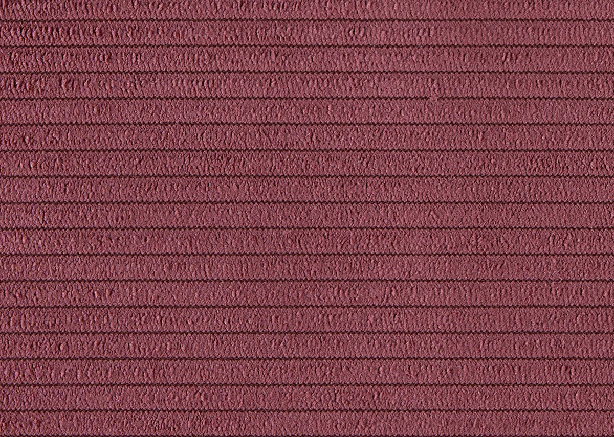 ECKSOFA Ottomane links, Eckteil  Bordeaux Feincord  - Bordeaux/Schwarz, Design, Holz/Textil (215/288cm) - Pure Home Lifestyle