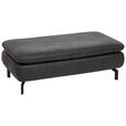 ECKSOFA in Mikrofaser Anthrazit  - Anthrazit/Schwarz, Design, Textil/Metall (181/341cm) - Dieter Knoll