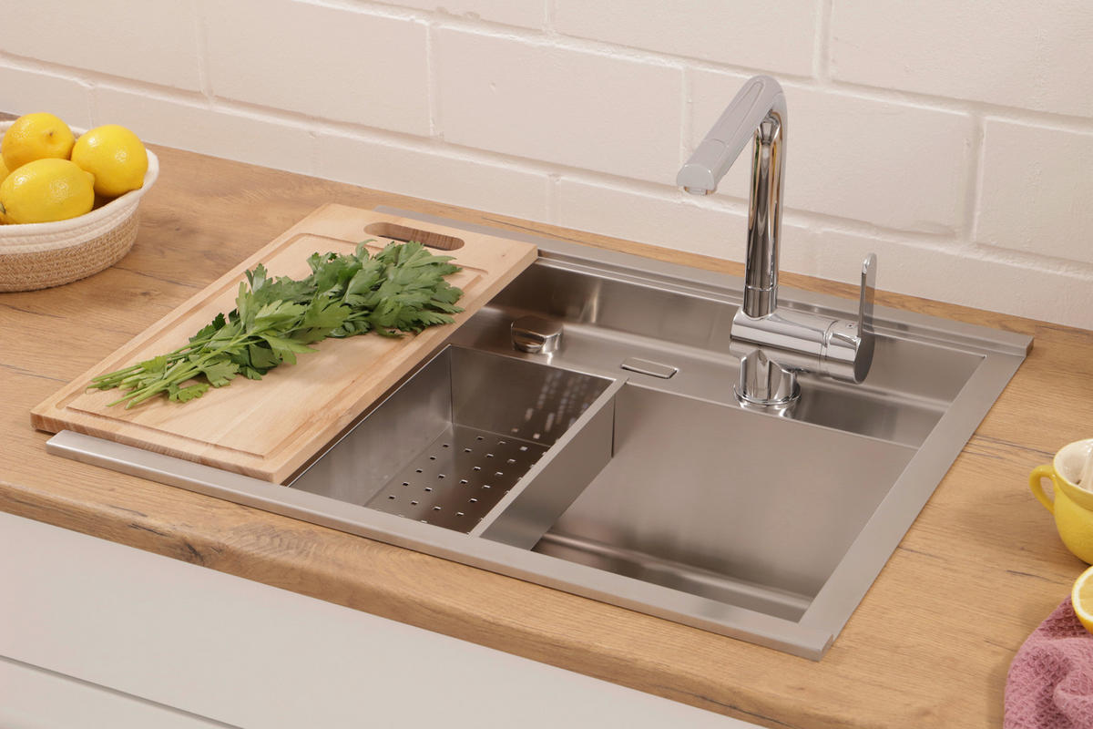 DISKHO 17501000620500100-80  - stålfärgad, Basics, metall (62/24,5/50cm) - Respekta