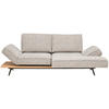 ECKSOFA in Chenille Greige  - Greige/Schwarz, Design, Holz/Textil (240/132cm) - Koinor